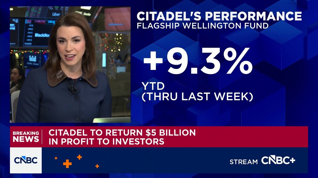 Citadel Plans to Return $5 Billion in Profits to Investors